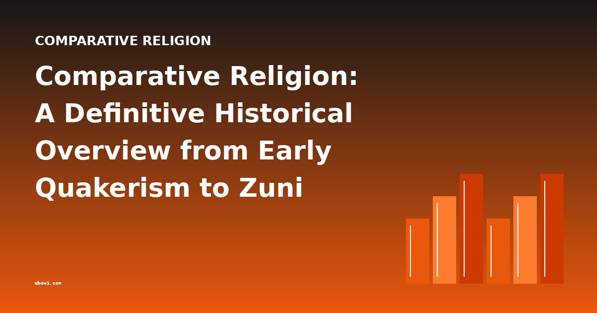 Comparative Religion: A Definitive Historical Overview from Early Quakerism to Zuni Fetishism